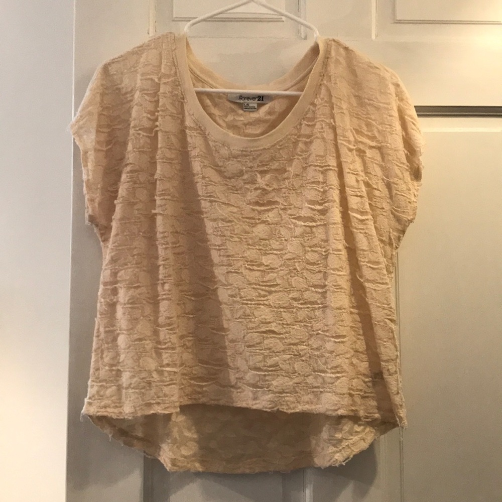 Off white crop top, Forever 21.